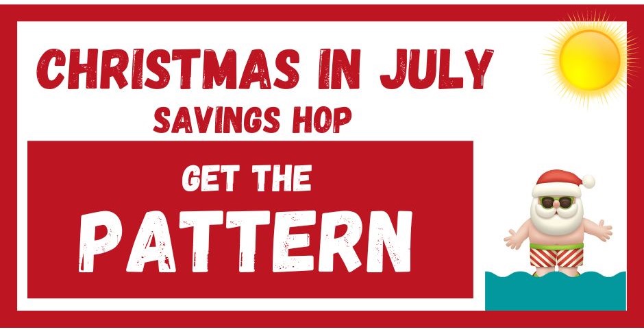 Christmas in July blog hop code button